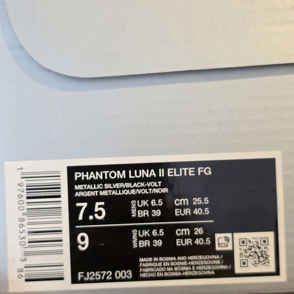 Nike Phantom Luna 2 Elite FG Mad Voltage Pack Soccer Cleats FJ2572-003 Men's 7.5 - Picture 8 of 8